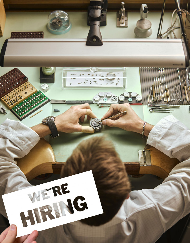 Watchmakers Wanted<br>We're hiring!