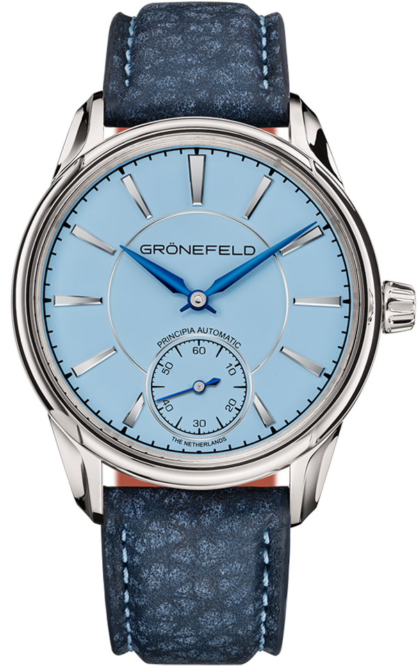 1941 Principia automatic<br>light blue dial front