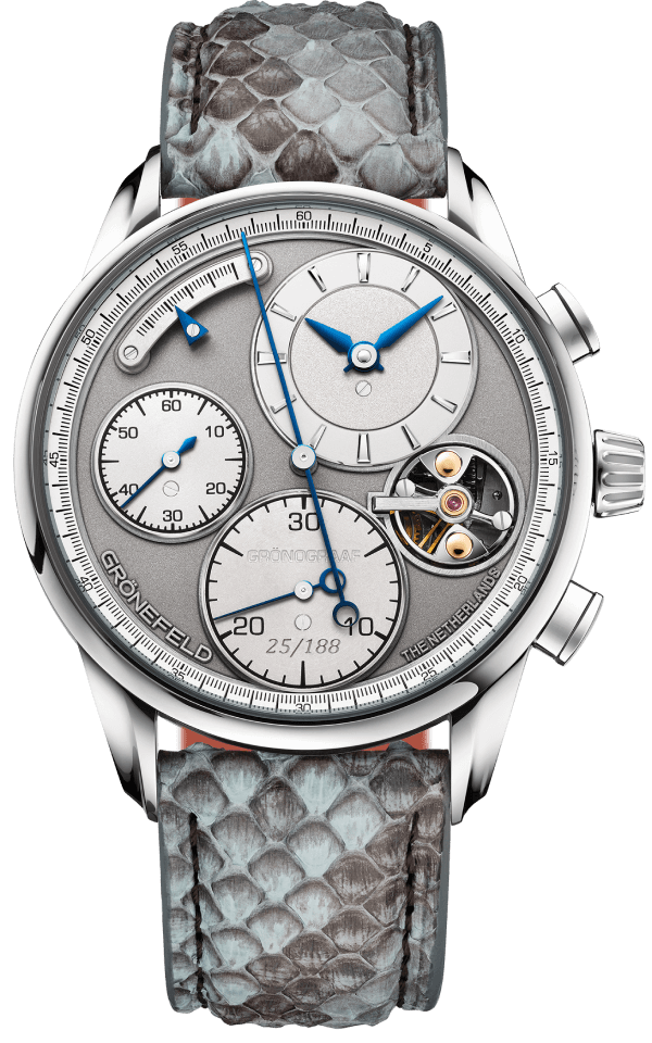 1941 Grönograaf<br>Stainless Steel<br>Limited edition of 188 pieces<br> front
