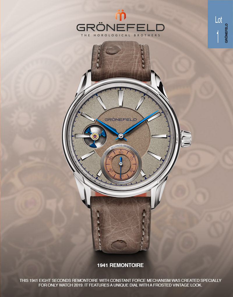 Grönefeld 1941 Remontoire Only Watch 2019